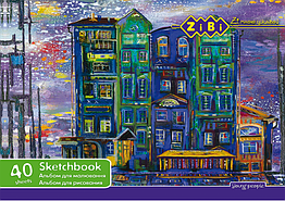 Альбом для малювання 40арк ZB.1442 KIDS Line на пружині 100 г/м2 (8/64) (ZIBI)