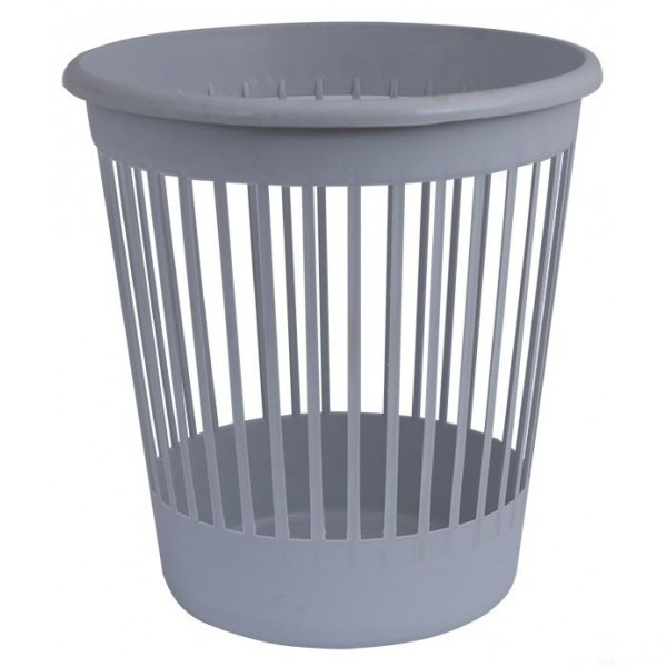 Корзина для паперів 82060 10л офісна пластикова, сірий АРНИКА (1/25), фото 1