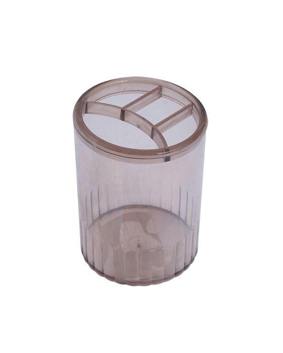 Стакан для письмового приладдя пласт 4 відділення димчатий 81980 АРНИКА (1/30), фото 1