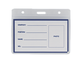 Бейдж BM.5402 горизонтальний 95х75мм пластиковий (10/100)