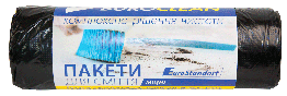 Пакети для сміття BuroClean 160л/10шт 10200052 Eurostandart міцні чорні (20)