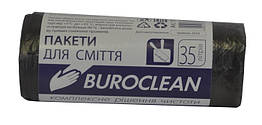 Пакети для сміття BuroClean 35л/30шт 10200011 ECO чорні (35)