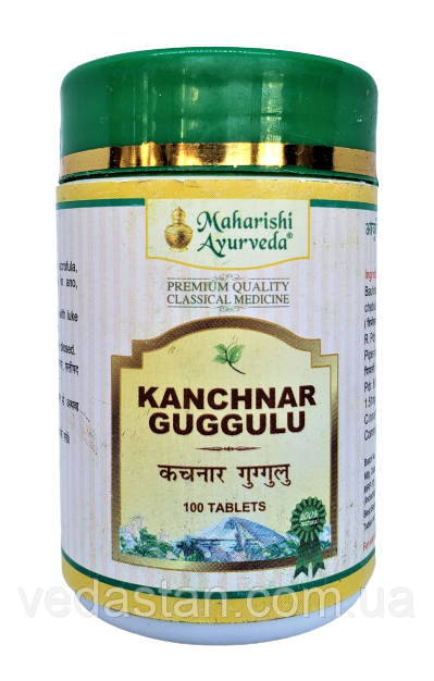 Канчнар Гуггул, Kanchanara 60 таб, 25 гр, - лечение лимфатической системы, щитовидной железы, зоб, аденит - фото 3 - id-p523714988