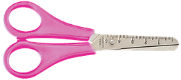 Ножиці дитячі 132мм ZB.5001-10 з лінійкою, рожевий (1/24/288)