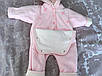 Дитячий комбінезон для дівчинки рожевого кольору, фото 2