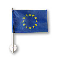 Прапорець Євросоюзу з липучкою 10*15