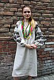 Українська вишита сукня вільного фасону "Борщівська", фото 3
