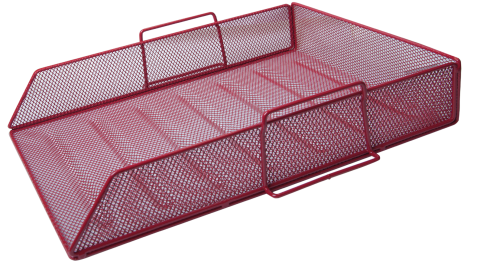 Лоток горизонтальний BM.6254-05 металевий червоний 335х275х78мм (6), фото 1