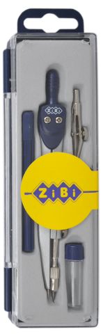 Готовальня 4предмета ZB.5303BS-03 BASIS темно-синій (1/20/240)