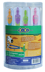 Циркуль ZB.5320NN-99 START NEON в твердому футлярі типу градусник (в тубі по 12 шт) (12/72/260)