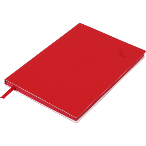 Блокнот діловий BM.295202-05 TOUCH ME А5, 96 арк, лінія, обкладинка штучна шкіра, червоний (50), фото 1