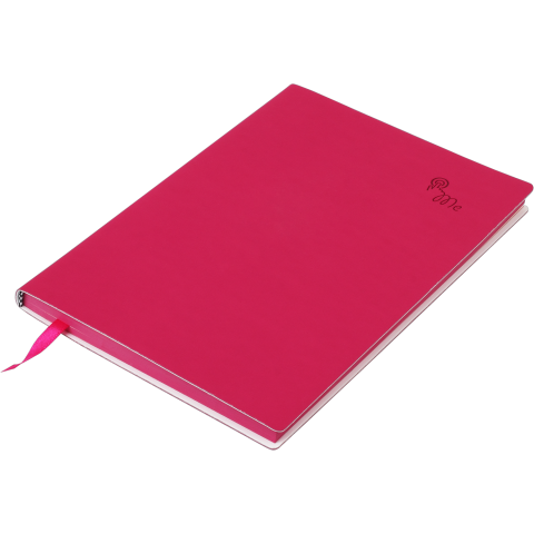 Блокнот діловий BM.295202-29 TOUCH ME А5, 96 арк, лінія, обкладинка штучна шкіра, малиновий (50)