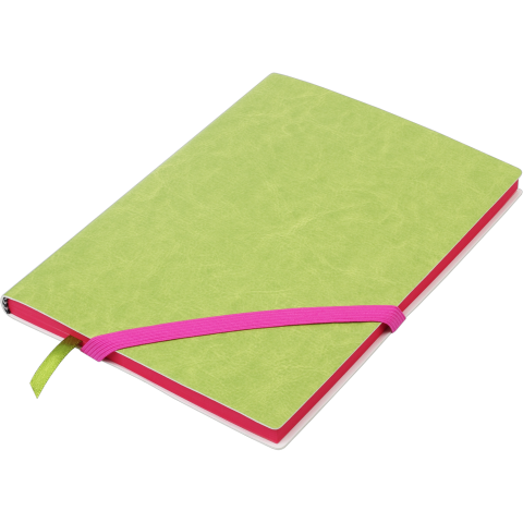 Блокнот діловий BM.295203-15 LOLLIPOP А5, 96 арк, лінія, обкладинка штучна шкіра, салатовий (50), фото 1