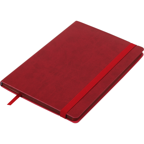 Блокнот діловий BM.295204-05 BRIEF А5, 96 арк, лінія, обкладинка штучна шкіра, червоний (50)