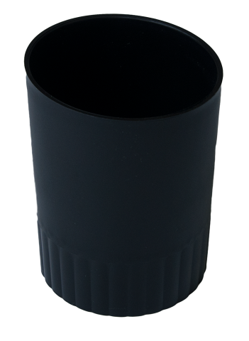 Стакан для письмового приладдя BM.6351-01 JOBMAX пластиковий круглий чорний (1/30), фото 1