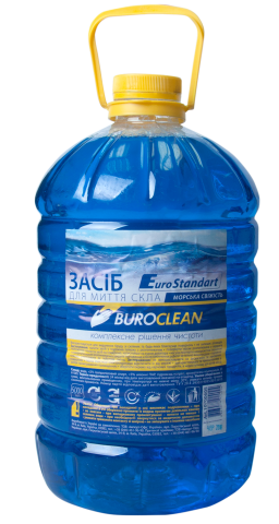 Засіб для миття скла BuroClean 5л морська свіжість 10700605 (1/2), фото 1