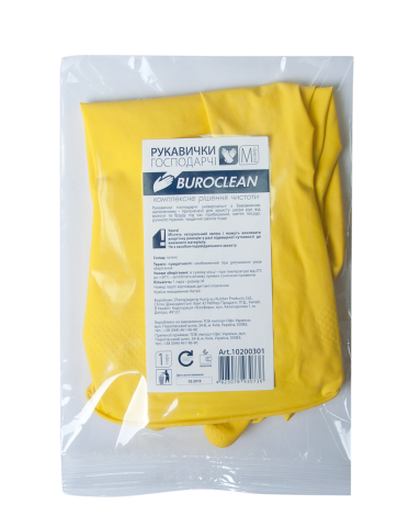Рукавиці д/миття посуду BUROCLEAN 10200301 М (60), фото 1