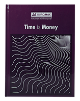 Книга обліку т/о А4 96арк лам кл офс BM.2400-107 "TIME IS MONEY" фіолетовий (8)