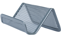 Підставка для візиток металева BM.6225-24 95х80х45мм срібляста (12)_