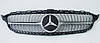 Решітка радіатора Mercedes W205 (14-18) Diamond стиль (срібло), фото 3