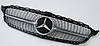 Решітка радіатора Mercedes W205 (14-18) Diamond стиль (срібло), фото 4