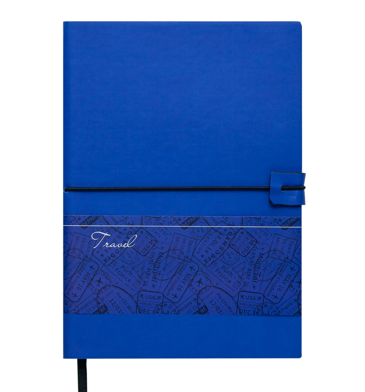 Блокнот діловий BM.29521102-02, TRAVEL LOGO2U А5, 96 арк, клітинка, обкладинка штуч шкіра, син (50), фото 1