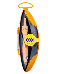 Циркуль ZB.5323NS-08 START NEON в тверд футлярі, з запасним грифелем, помаранч, KIDS Line (1/24/288)