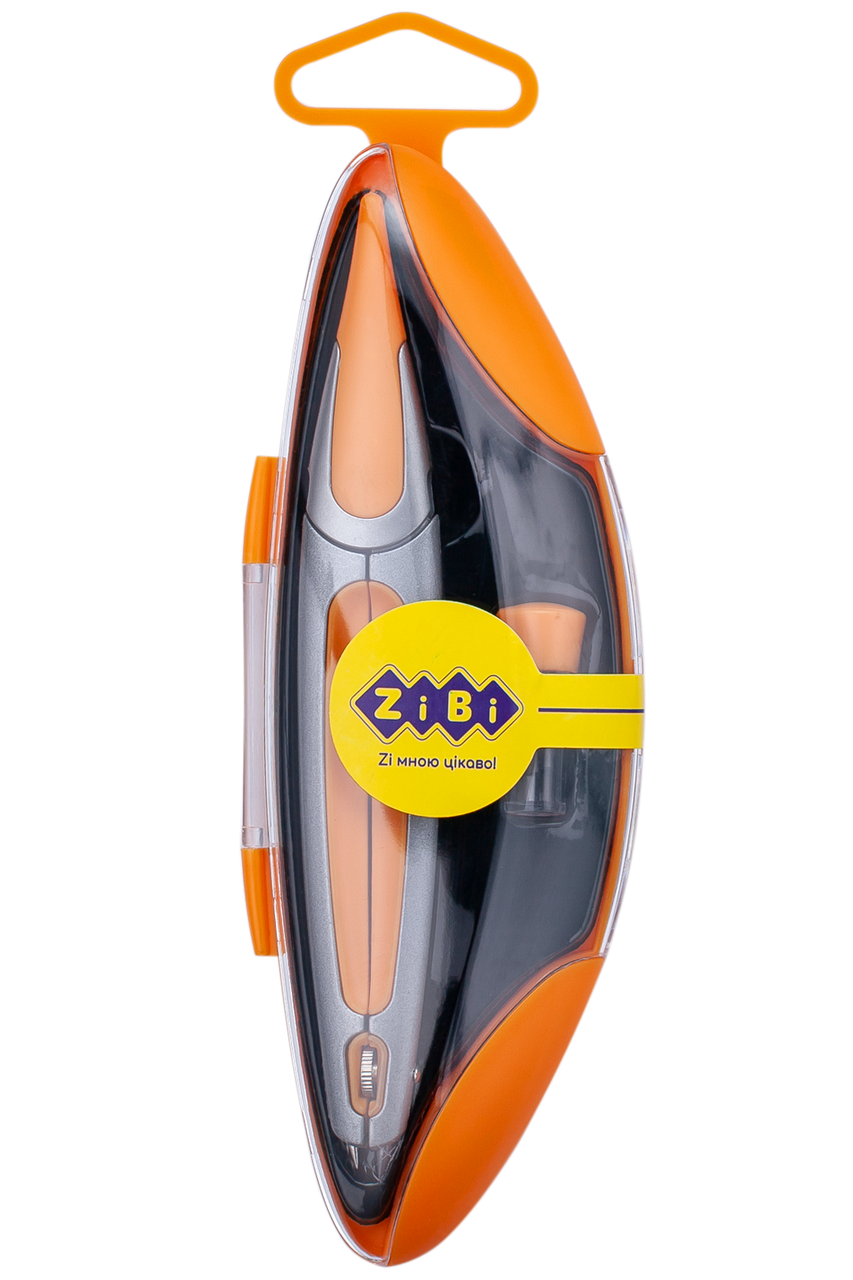 Циркуль ZB.5350ES-08 в твердому футлярі ERGO START жовтий, KIDS Line