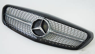 Решітка радіатора Mercedes W205 Elegance (14-18) стиль AMG Diamond