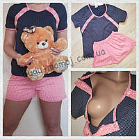 Футболка для годування та шортики комплект для тих, хто годує 48