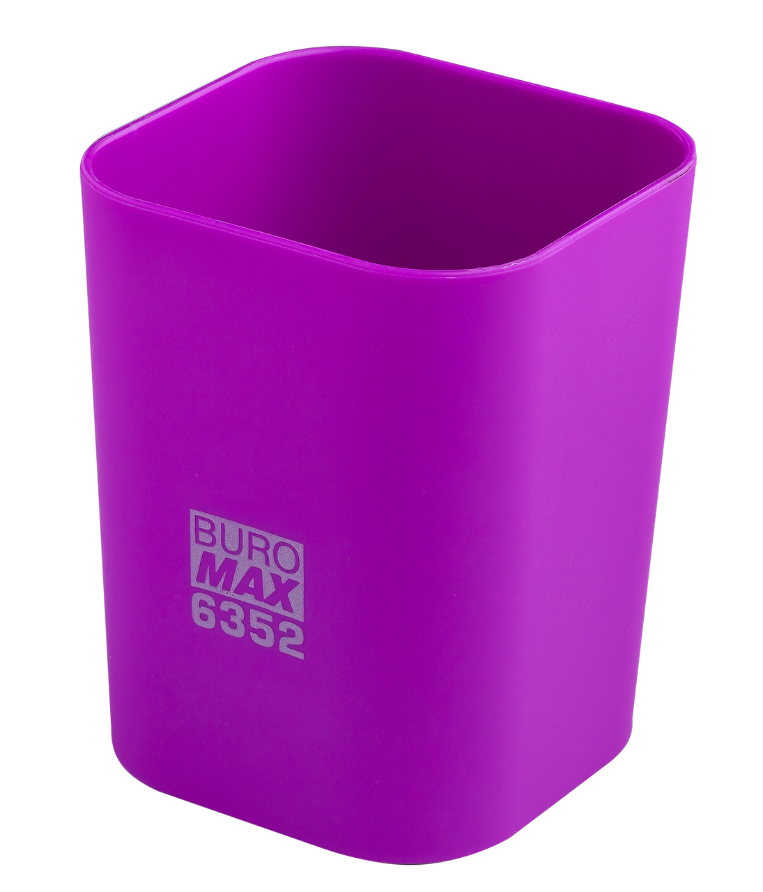 Стакан для канцелярського приладдя BM.6352-07 RUBBER TOUCH пластиковий фіолетовий (12), фото 1