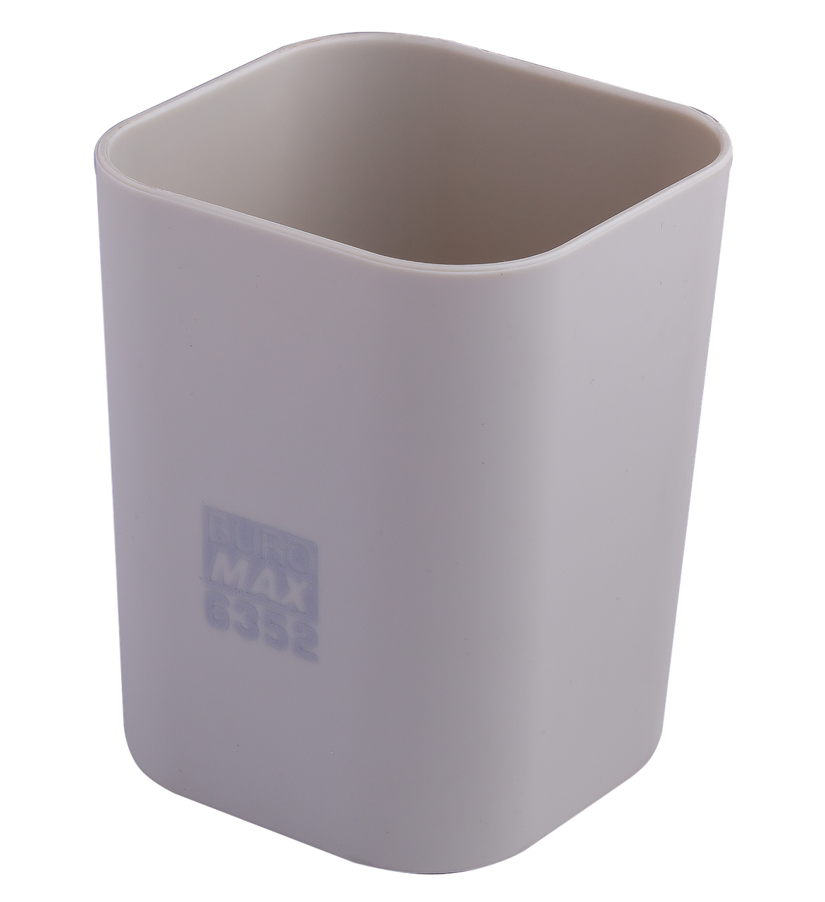 Стакан для канцелярського приладдя BM.6352-09 RUBBER TOUCH пластиковий сірий (12), фото 1