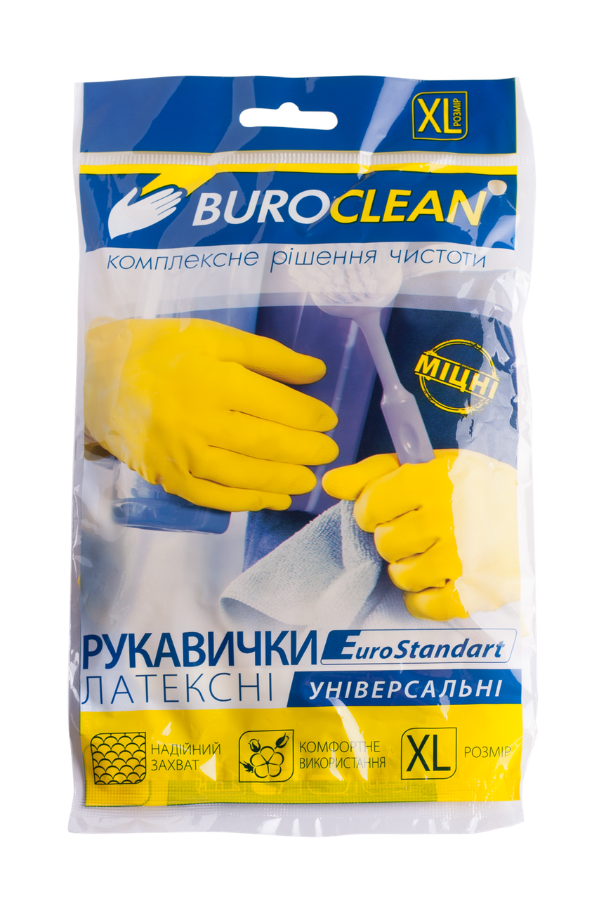 Рукавиці д/миття посуду BUROCLEAN 10200303 XL (60), фото 1