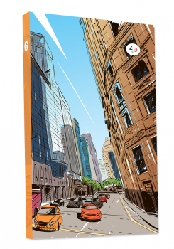 Блокнот ТМ Profiplan Streets note A5 orange