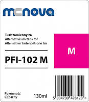 Совместимый картридж MC-NOVA PFI-102M для Canon iPF605/iPF710, Magenta, 130 мл