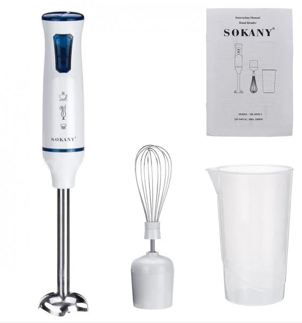 Потужний кухонний блендер Sokany 6020-3 1000 Ватт
