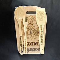 Набір сувенірний з випалюванням "Коханій дружині" 31х20см