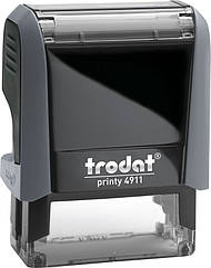 Оснастка для штампа пластикова 38х14мм TRODAT 4911 Р4 копія вірна сіра
