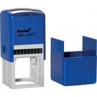 Оснастка для штампа пластикова 40х40мм TRODAT 4940/4924 синя (з пластиковим футляром)