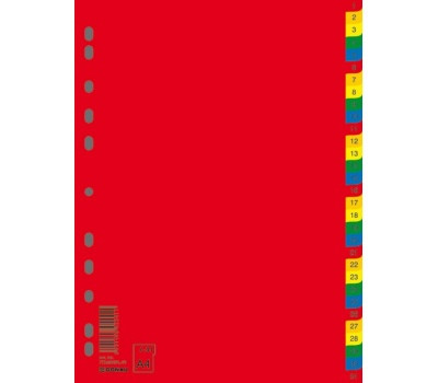 Розділювач А4 DONAU.7736095 31позиція цифровий кольоровий