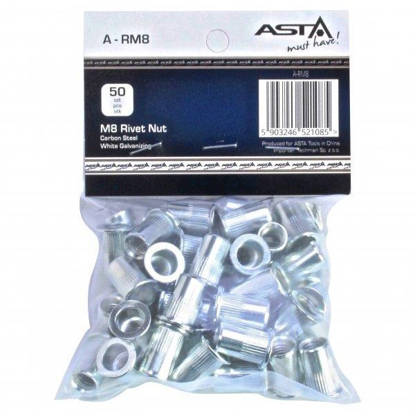 Заклепки різьбові М8, 50 шт ASTA A-RM8