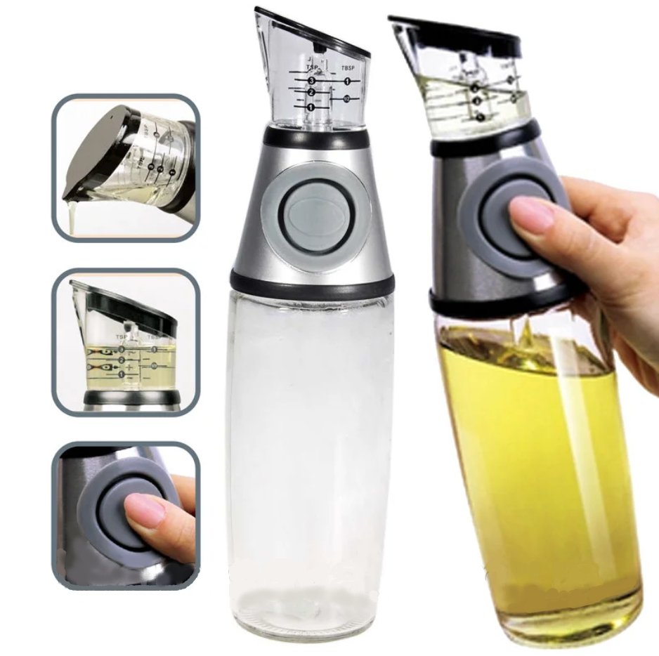 Бутылка-диспенсер для масла и для уксуса Press Measure Oil Dispenser - фото 2 - id-p1149625855