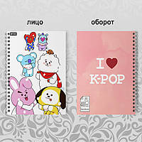 Скетчбук А5 48 л. 150 гр.м² K-Pop Group 016 bt21