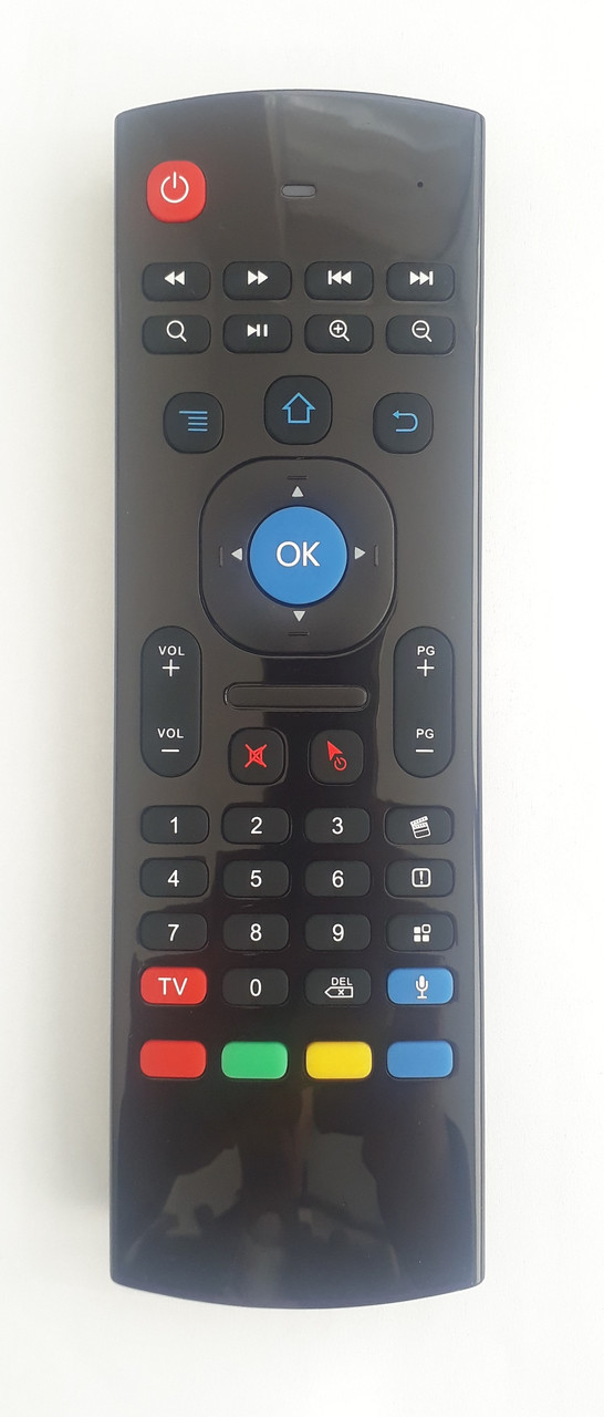 Пульт Fly Mouse MX3 Black Backlight з гіроскопом і мікрофоном для Андроїд-приставок, клавіатура