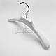 Пластикові вішалки плічка для одягу W-PL38 білого кольору, довжина 380 мм, фото 3