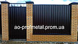 Профнастил забірний ПС-10, Профлист для забору ПС-10, Профнастил на паркан ПС-10., фото 4