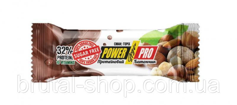 Протеїновий батончик без цукру, Power Pro bar 32% Nutella (Sugar Free) 60g