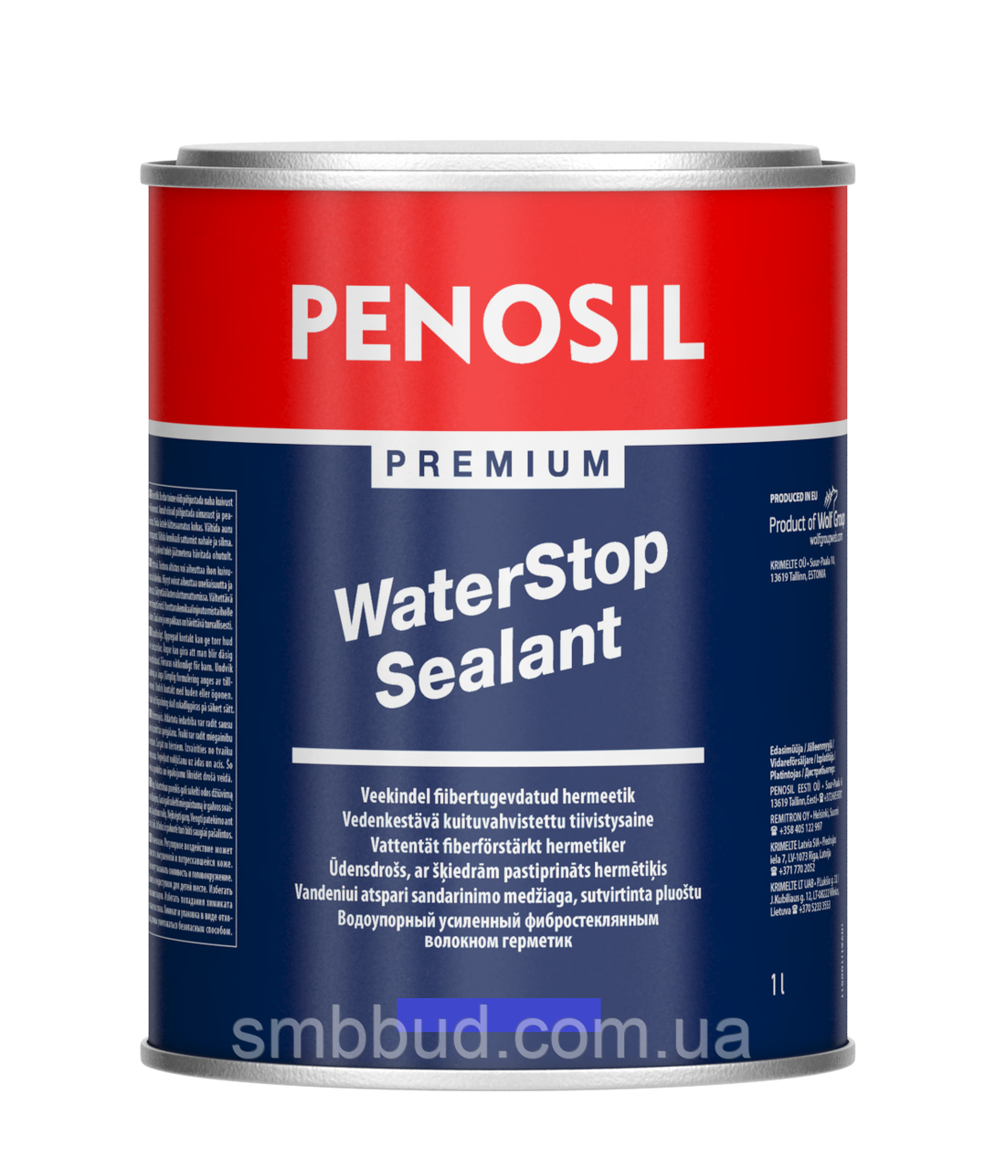 Герметик водотривкий PENOSIL Premium WaterStop Sealant з фіброволокном 1 л