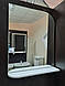 Дзеркало у ванну Економ Пік 55 см з полицею без підсвічування, фото 2