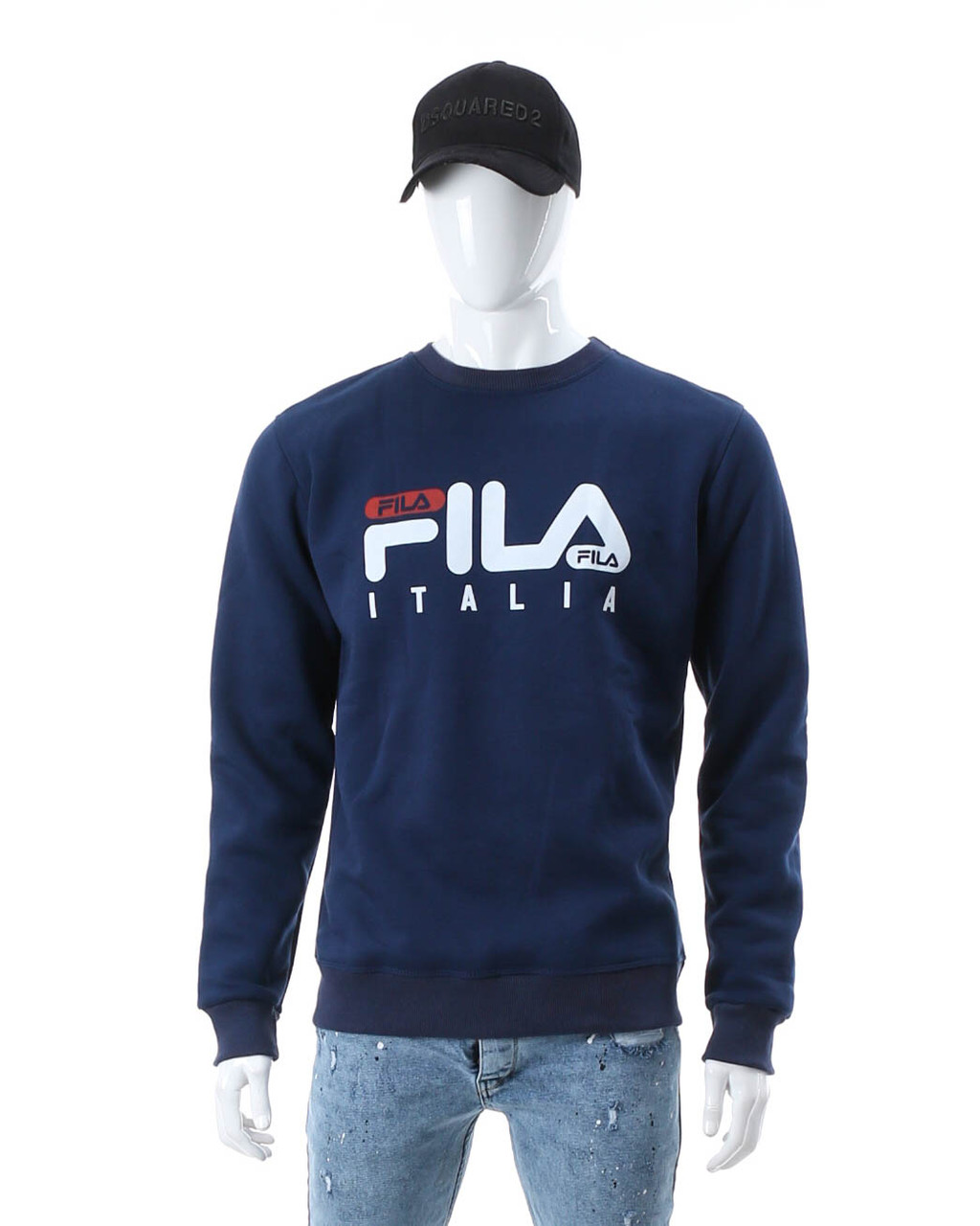 Світшот осінь-зима індиго FILA "ITALIA" з лого IND XXL (Р) 19-423-003